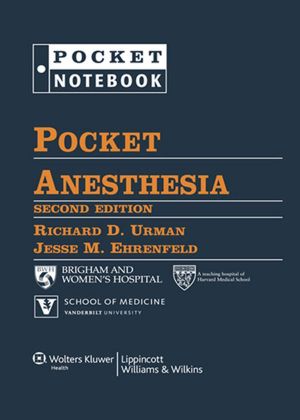 [Pocket Notebook 01] • Pocket Anesthesia (Pocket Notebook)